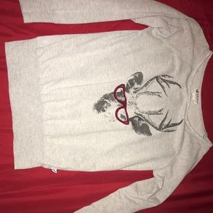 Long sleeve deer shirt